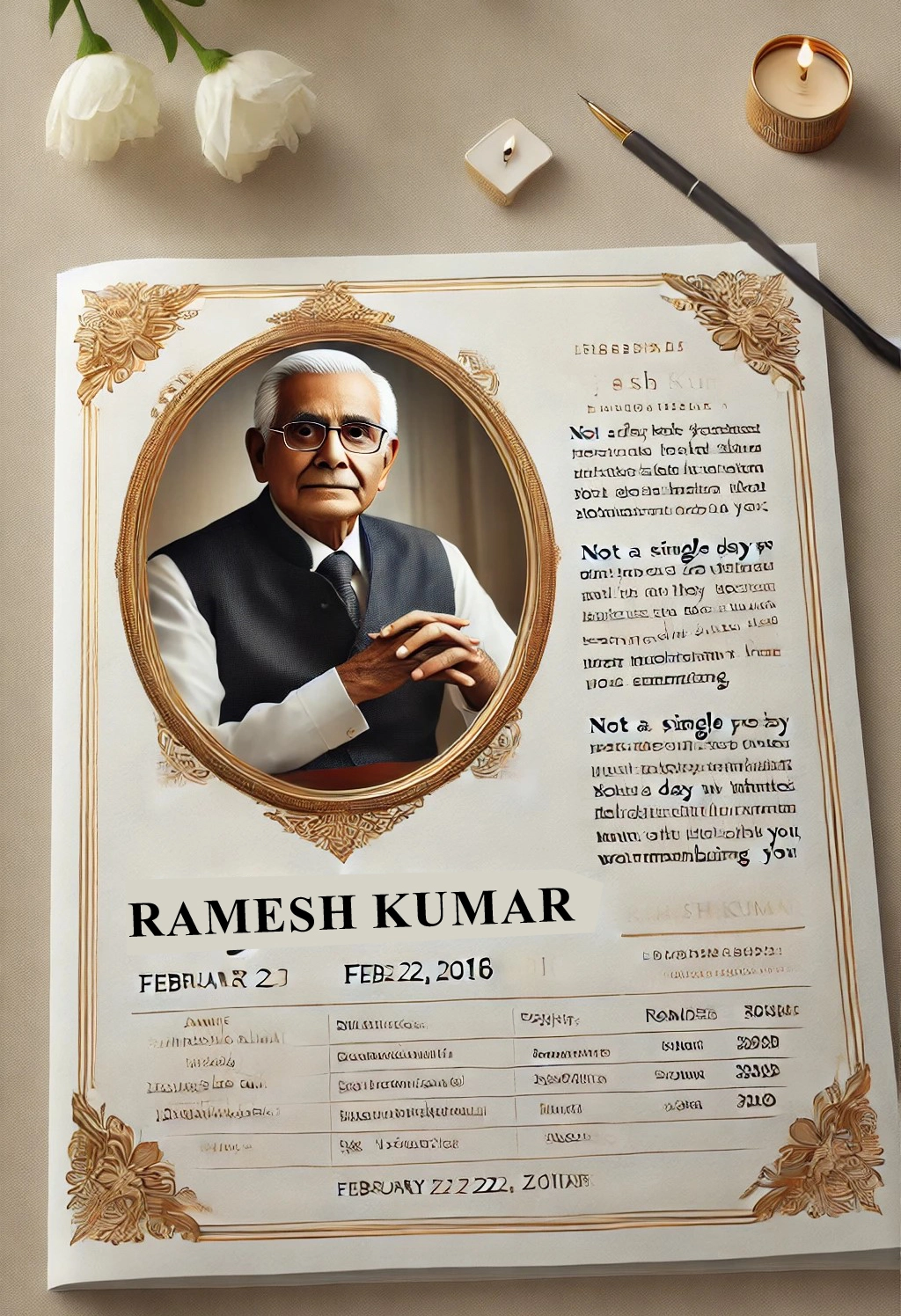 Book Remembrance Classified display image Ads in Newspaper Display classified Remembrance ads in Times of India newspaper
